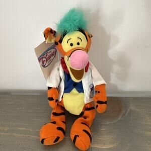 Disney Store Winnie the Pooh ‘Mad Scientist Tigger’ Mini Beanie Plush NWT